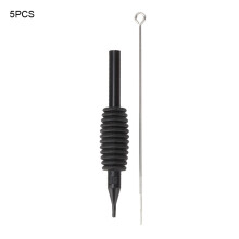 Conjunto de agulhas para tatuagem com encaixe preciso, design de agulha e tubo em peça única para trabalhos de precisão, incluindo tatuagens de