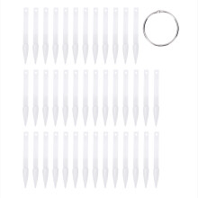 Kit d'entraßnement portable pour nail art : bùtonnets de présentation d'ongles à usage professionnel, embouts stilettos transparents pour la
