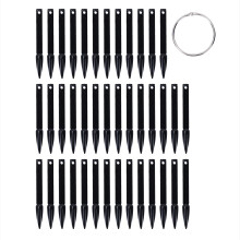 Kit d'entraßnement portable pour nail art : bùtonnets de présentation d'ongles à usage professionnel, embouts stilettos transparents pour la