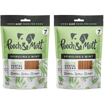 Pooch & Mutt - Superfood Dog Dental Sticks, Spirulina And Mint Flavour