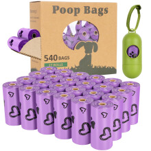 Dog Poo Bags - 540 Counts Biodegradable Poop Waste Bag Refill Rolls fo