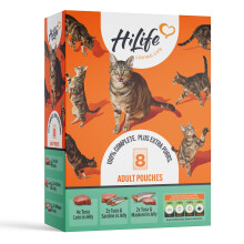 HiLife Adult Wet Cat Food, Mixed Seafood Recipes in Jelly, Complete Ca
