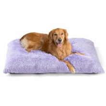 EHEYCIGA Fluffy Dog Crate Bed for Extra Large Dogs, Plush Faux Fur Cra
