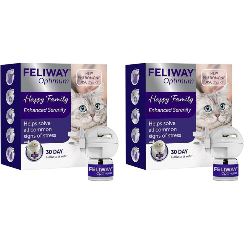 Feliway FELIWAY Optimum 30 Day Cat Calming Plug In Pheromone Diffuser Starter