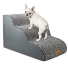 Nepfaivy Dog Steps Stairs for Bed - Non-Slip Pet Stairs for Small Dogs