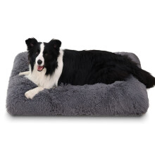 Jaspuriea Small Dog Bed Washable Dog Crate Mattress Soothing Fluffy An