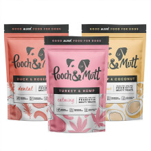 Pooch & Mutt - Meaty Dog Treats (Grain Free), Variety Set, Pack of 3x1