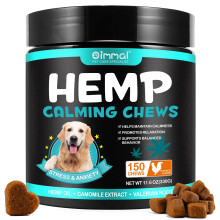HUALIJIA Calming Treats For Dogs, 150 Count Hemp Calming Chews for Dog