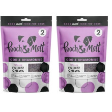 Pooch & Mutt - Calming Chew Treat, Long Lasting Fish Hide Chews for Ca