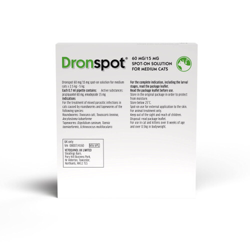 Dronspot Cat Worming Spot On Medium 2 Pack 2