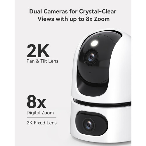 Imou Dual-Lens 2K+2K Indoor Security Camera, House Security Camera 360 1