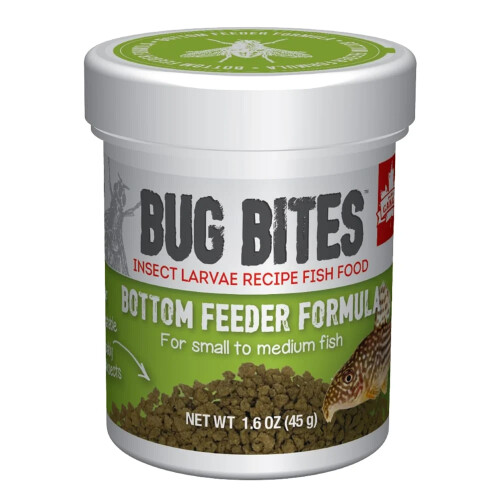 Fluval Fluval Bug Bites fish food, with insect larvae, for bottom-eating fish