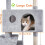 HOMIDEC Cat Tree,151cm Cat Tower for Indoor Kitty,Scratching Post Stab 5