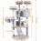 HOMIDEC Cat Tree,151cm Cat Tower for Indoor Kitty,Scratching Post Stab 4