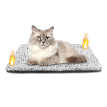 Emwel Self Heating Cat Bed Heated Cat Blanket Washable Warming Pet Pad