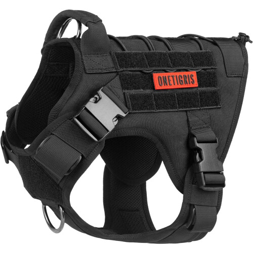OneTigris Tactical Dog Harness - Fire Watcher Comfortable Patrol Vest
