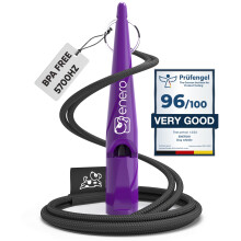 ENERO Purple Dog Whistle with Practical Lanyard - Perfect Dog Accesso