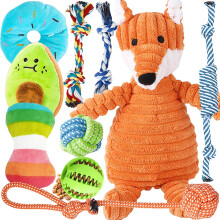 Speedy Panther 10 Pack Luxury Dog Toys for Teething Small Dogs, Puppy