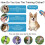 Keratobleem 4 Pack Dog Clicker, Pet Training Clicker with Wrist Strap, 3