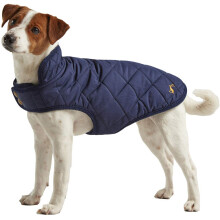 Rosewood x Joules Navy Blue Quilted Coat for Dogs, Small, Washable, Li
