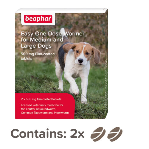 Beaphar Beaphar - Easy One Dose Worming Tablets For Medium & Large Dogs from 8 2