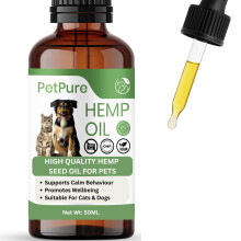 Pet Pure Hemp Oil for Dogs & Cats – 50ml | Supports Calm Behaviour &