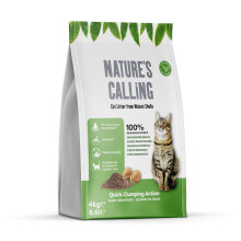 Nature's Calling 4Kg Walnut Shell Cat and Kitten Litter, Ultra Absorbe