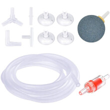 Uniclife Aquarium 2m Airline Tubing Standard Air Pump Accessories Set