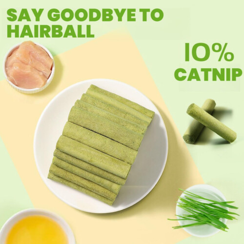 6Pcs Cat Grass Teething Stick,Cat Grass Sticks,C/at Chew Sticks,C/at D 1