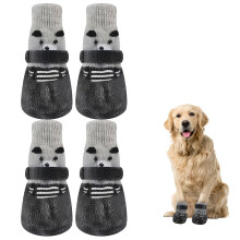 2 Pairs Soft Dog Socks Breathable Anti-Slip Dog Shoes, Protective Outd