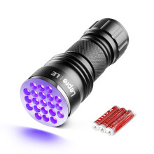 Lepro UV Light, 21 LED 395nm UV Torch, Black Light Detector for Pets U