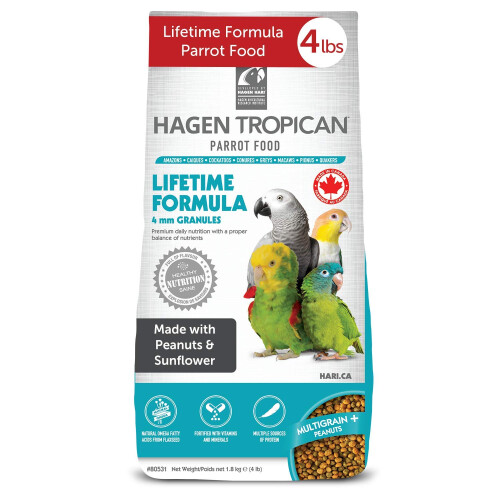 Tropican Parrot Lifetime 4mm 1.8kg
