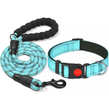 haapaw Reflective Dog Collar Padded with Soft Neoprene Breathable Adju