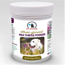 100% Pure Stone-ground Milk Thistle Powder for Dogs - For Maintaining