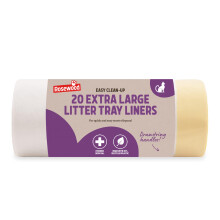Rosewood Extra-Large Litter Tray Liners - Roll of 20 Cat Litter Box Li
