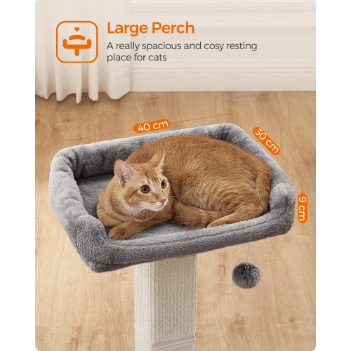 FEANDREA Feandrea Cat Scratching Post, Cat Scratcher with 40 x 30 cm Plush Perc 2