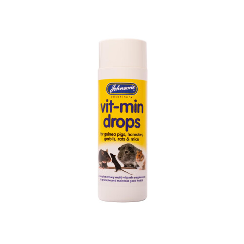 Johnson's Veterinary Johnsons Hamster and Gerbil Vit-Min Drops, transparent,100 ml (Pack of