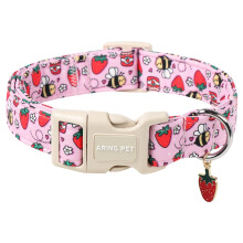 ARING PET Summer Dog Collar, Strawberry Dog Collar with Quick Release