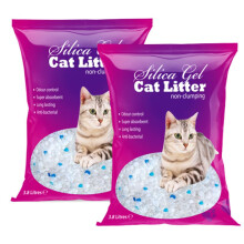 FabFinds Cat Litter Antibacterial Silica Gel Non-clumping Long Lasting