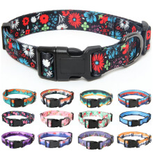HEELE Dog Collar Small Dog Collar Multi-Colour Patterned Soft Comfy Do