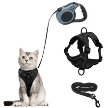 Cat Harness and Lead Set, Escape-Proof Kitten Harness with Retractable