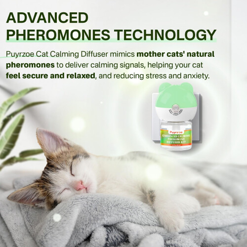 puyrzoe Cat Calming Diffuser with Three Timing Functions, 3-IN-1 Cat P 2