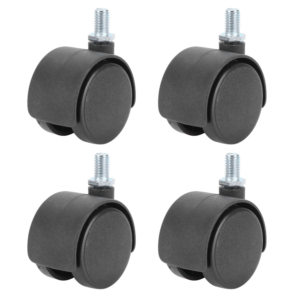 M8 Threaded Stem Casters High Quality Swivel Caster Wheels, Heavy Duty Furniture Casters With Nylon Wheels Replacement, Smooth Rotating 9464372500130