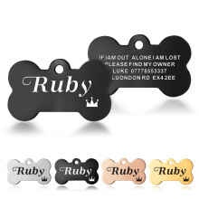 Personalised Dog Tags for Pets Engraved UK Dog Name ID Tags for Puppy