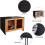 48 Inch Double Rabbit Hutch Cover,Windproof Waterproof Thermal Cage co 2