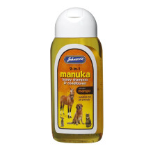 Johnsons Vet Manuka Honey 2-In-1 Shampoo, Clear, 200 ml (Pack of 1)