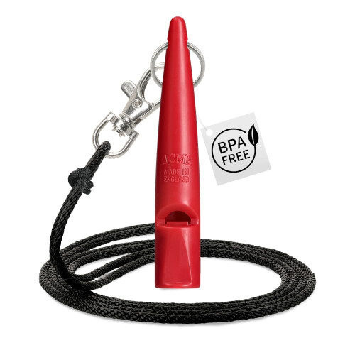Acme Acme 211.5 Dog Whistle - Red with lanyard