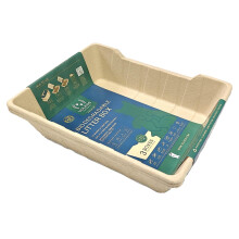 VOLKOS - EcoPetBox Disposable Cat Litter Tray - Cardboard Liner Tray f