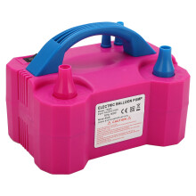 600W Rosenroter Elektrischer Ballonpumpe Doppelnachdüse Aufbläser 220-240V