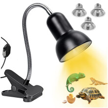 TOGETDREAM Tortoise Heat Lamp 360Rotatable Reptile Basking Lamp with